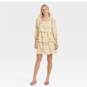 Who What Wear Boho oversized floral dress size small